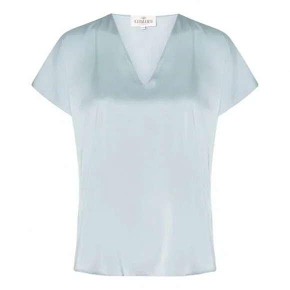women's vera blouse in semi rich sky - Picture 1 of 2